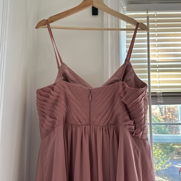 Azazie Shannon Dusty Rose Bridesmaid Dress - Picture 3 of 3
